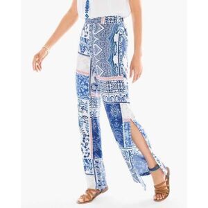 NWT Chico's Ultimate Fit Crinkle Gauze Boho Cottage Pant, Size 1.5 Petite (M/10)